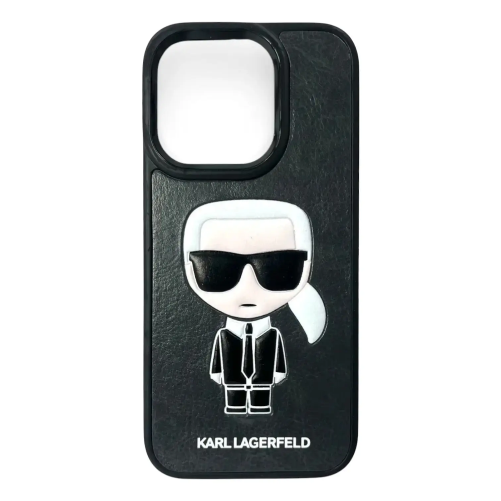 Чехол Leather Lagerfeld Karl для iPhone 15promax