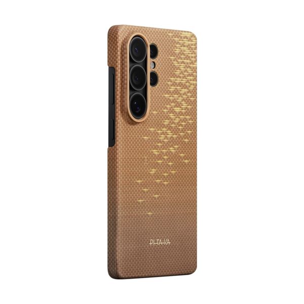 Чехол Pitaka Edge Case для Samsung S26 Ultra, Золотой блик | Golden Glint