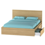 Кровать Варма сэнг 160, габариты: 176*208*100/38, скандинавский дуб