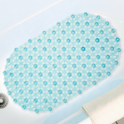 Коврик для ванной SPA Паутинка 37*66см (лазурный)