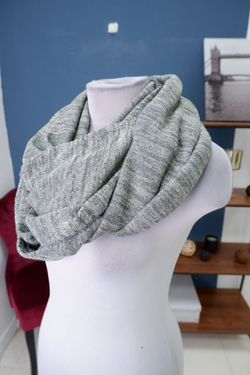 Шарф-снуд серый