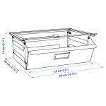 Ящик - IKEA IVAR/ИВАР ИКЕА, 14х30х39 см, белый