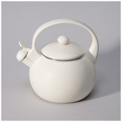 ЧАЙНИК AGNESS ЭМАЛИРОВАННЫЙ СО СВИСТКОМ СЕРИЯ "CHARM", 2,2Л