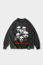 Лонгслив SHMOT "Rammstein" GARMENT DYE Черный