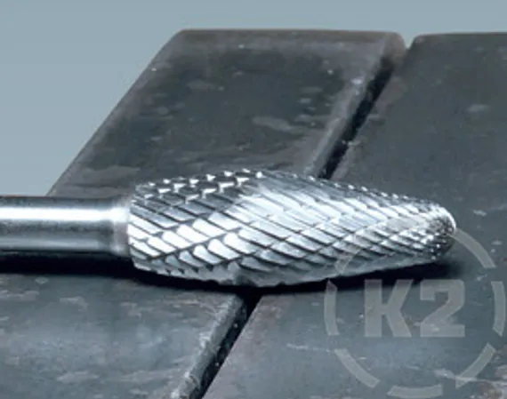 Комбинированная борфреза Karnasch конусная закругленная форма + угол