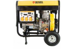 Генератор дизельный DD6300Е, 5,0 кВт, 230В/50Гц, 15 л, электростартер// Denzel