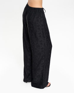 Брюки-палаццо из вискозы с цветочным узором