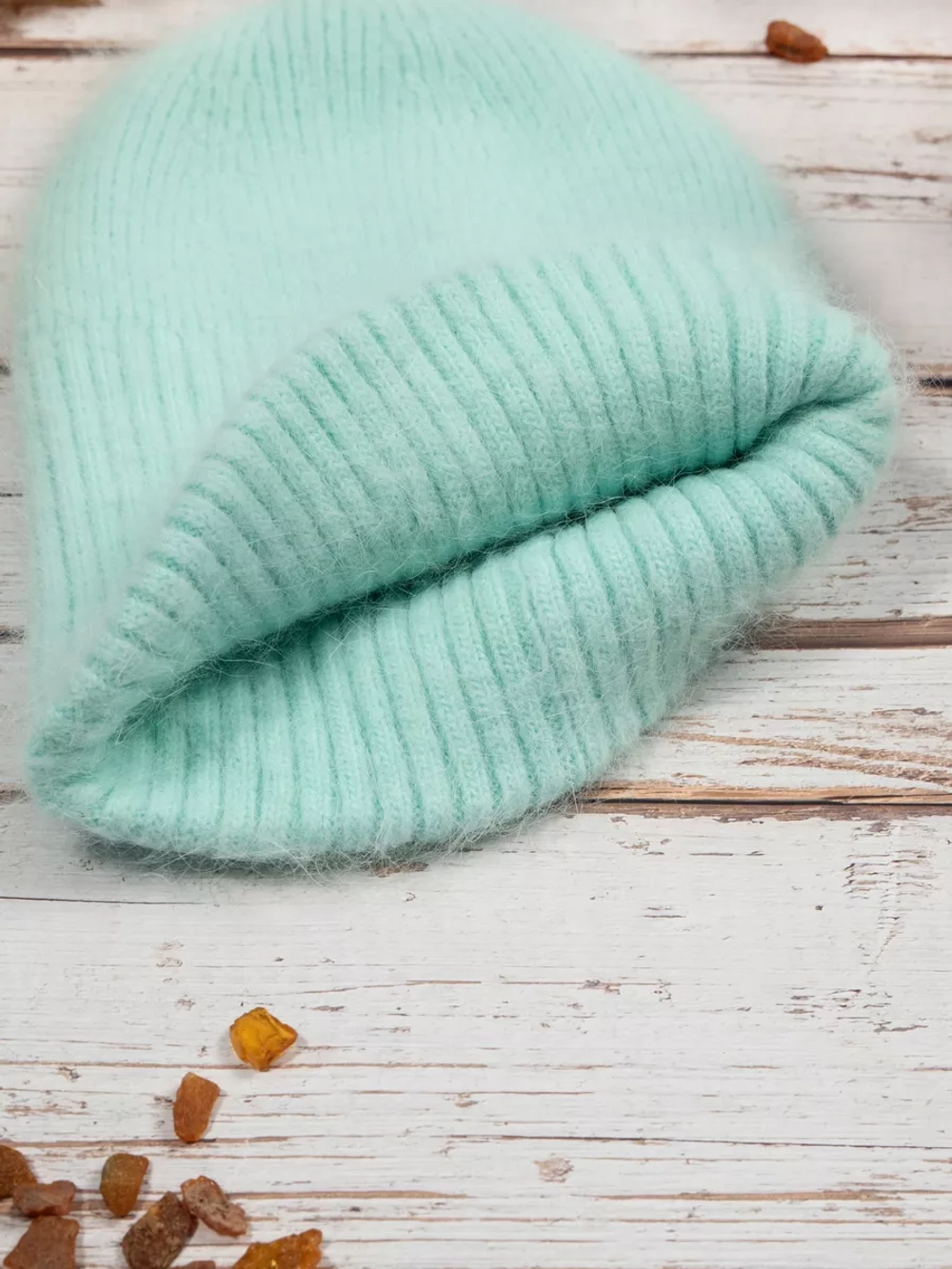 шапка осенняя зимняя ангора