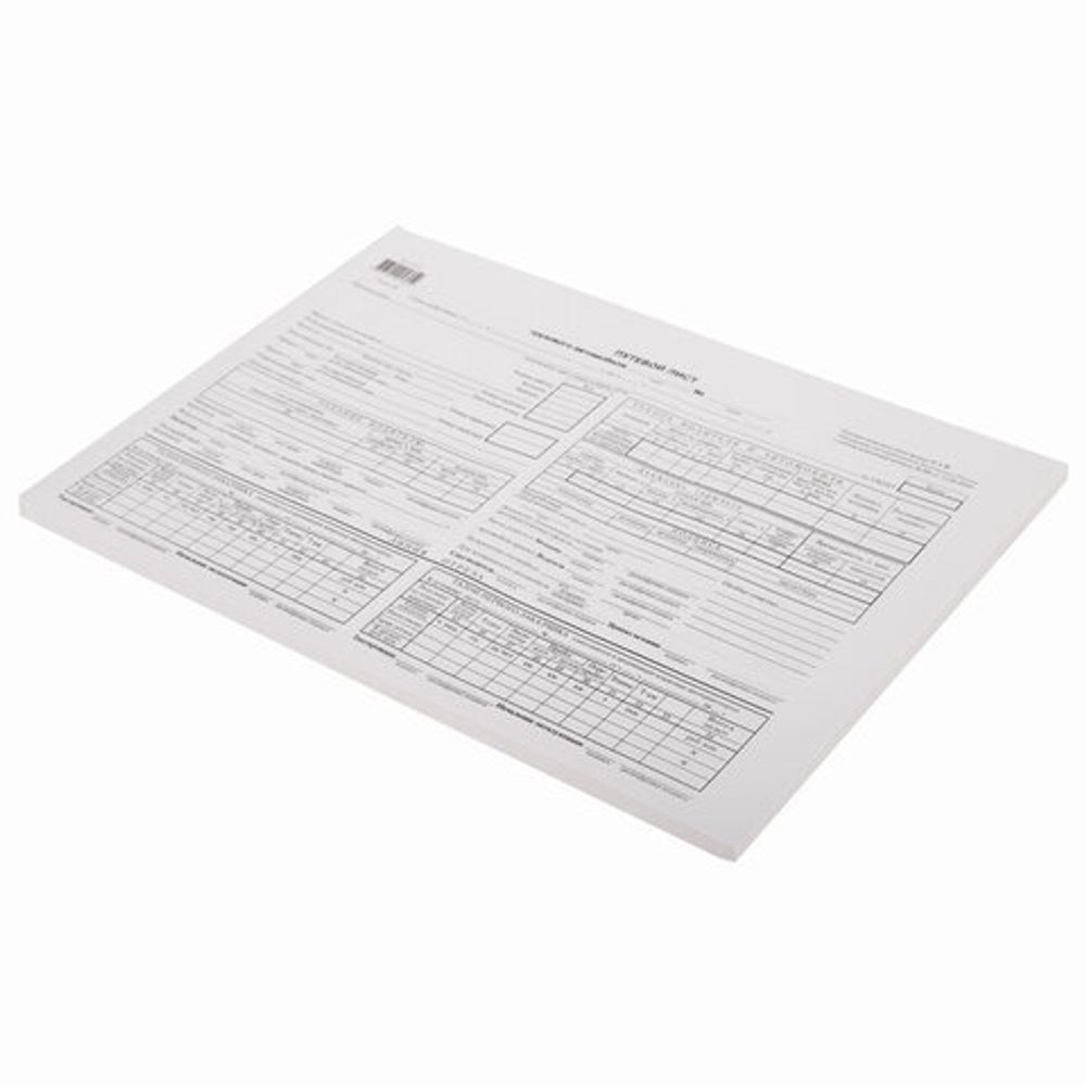 Бланк бухгалтерский типографский "Путевой лист грузового автомобиля с талоном", А4 (198х275 мм), СПАЙКА 100 шт., 130137