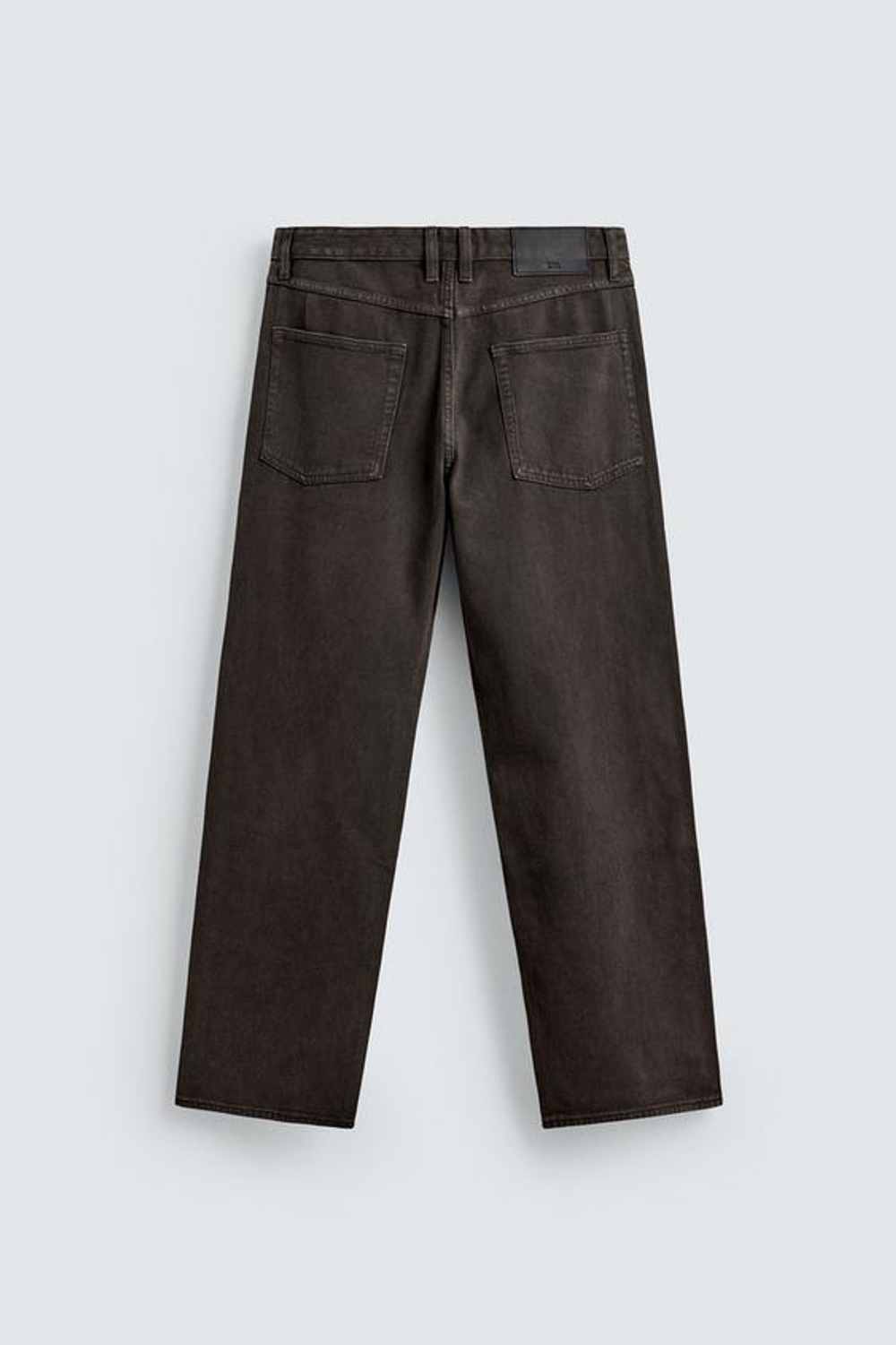 ZARA ДЖИНСЫ STRAIGHT FIT, КОРИЧНЕВЫЙ