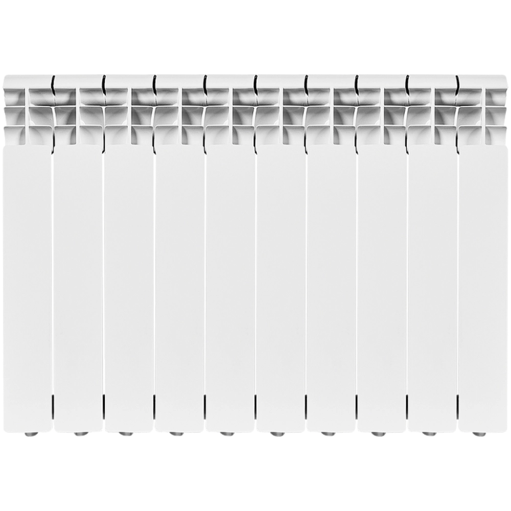 Радиатор биметаллический ROMMER Profi Bm 500 - 10 секций (подключение боковое, цвет белый)