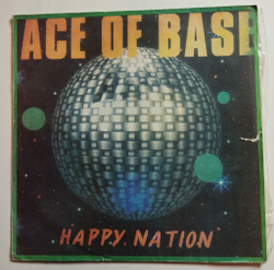 Винтажная виниловая пластинка LP Ace Of Base Happy Nation (Россия 1993)