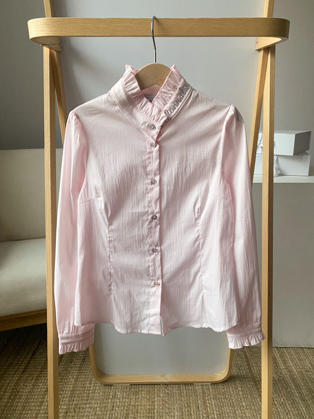 Хлопковая блузка Monnalisa, 128