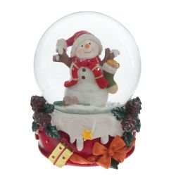 GAEM Фигурка декор в стекл шаре "Снеговик", D6 см, L7 W7 H9 см, 2в.