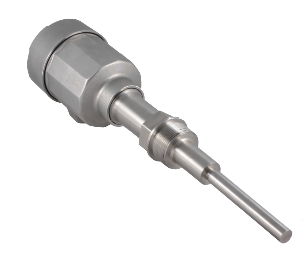 Вибрационный датчик уровня сыпучих материалов INNOLEVEL в корпусе из нерж. стали, одноштыревое исполнение, -40 +150 С, Pmax=16 bar, 22-265 VAC - 20-46 VDC, IP 67, чувств. 100 г/л