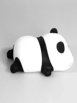 Детский ночник с таймером Панда силиконовый, беспроводной светильник для малышей