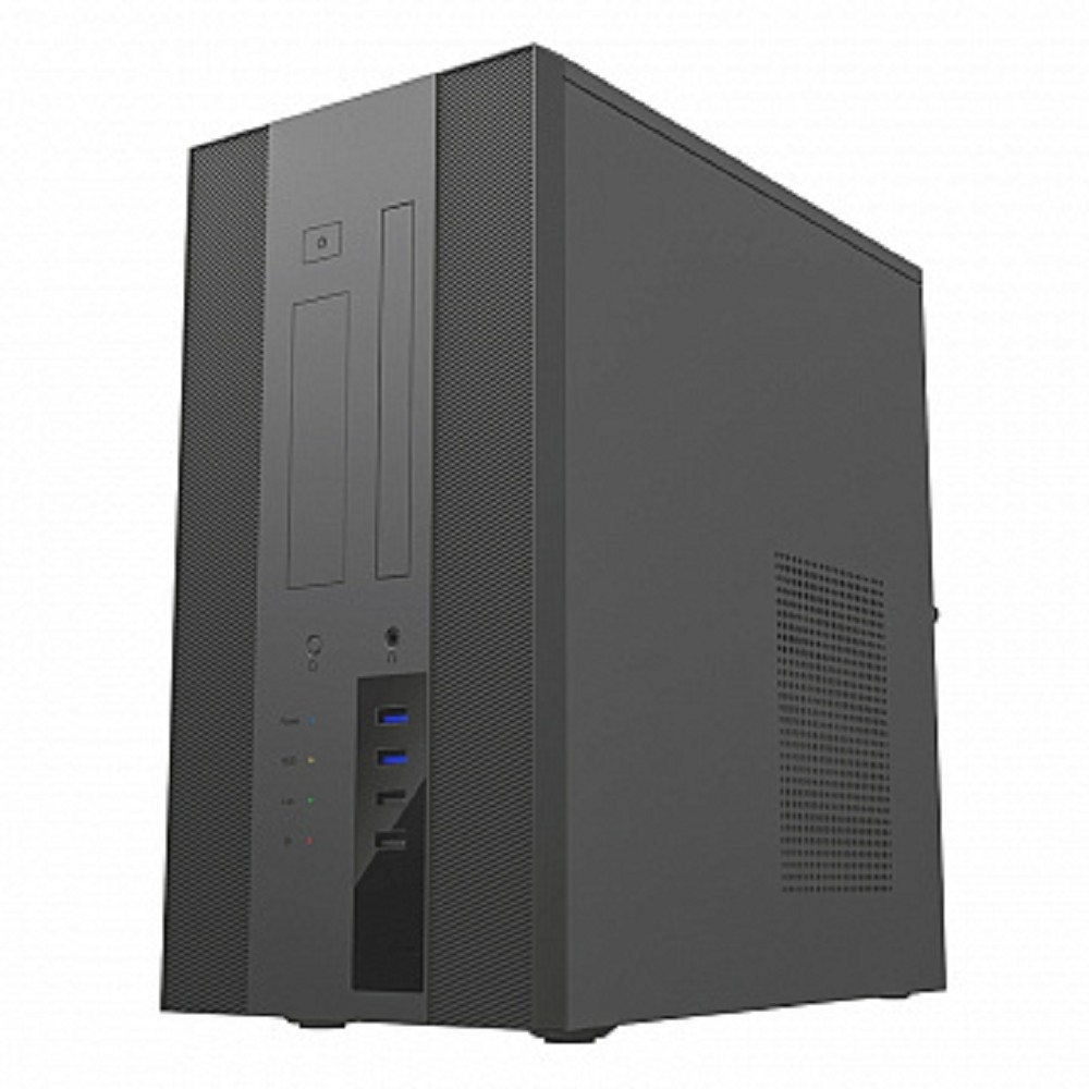 Корпус для компьютера EK303BK U3.0*2+TypeC+combo Audioo 6193890