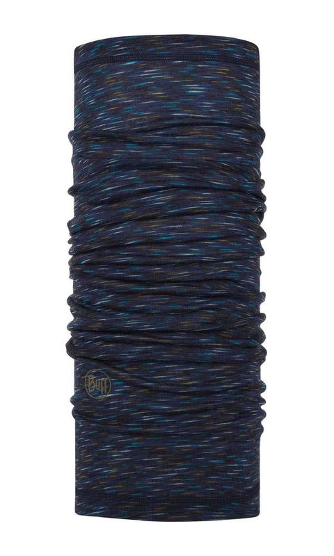 Тонкий шерстяной шарф-труба Buff Wool lightweight Denim Multi Stripes Фото 1