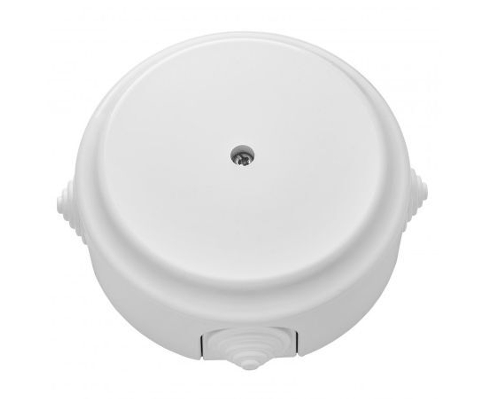 Монтажная коробка с сальниками накладная/распаечная коробка D124 "РЕТРО", белый