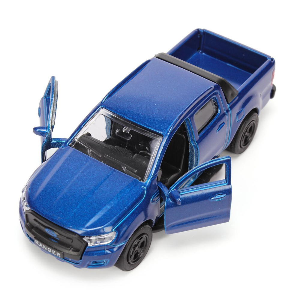 Модель ин. мет. "Ford Ranger пикап" 12см. синий, открыв. двери,коробка SB-18-09-FR-N(BU) (Технопарк)