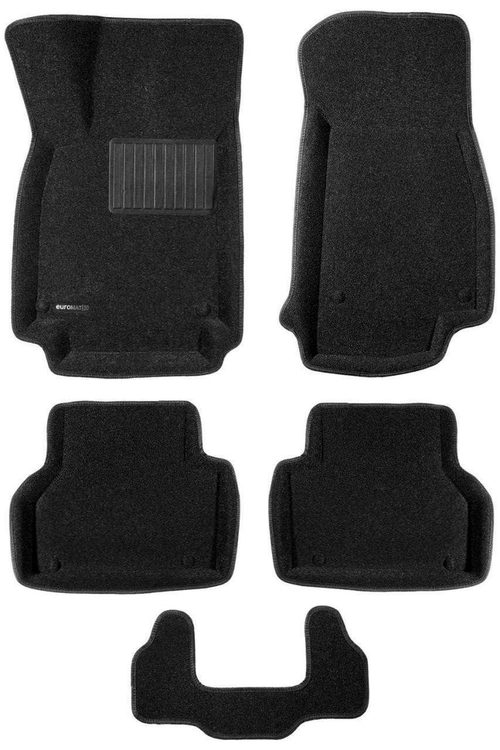 Коврики салона для AUDI A6 (2019-)/AUDI A7 (2019-) Euromat 3D Business черные. Арт. EMC3D-001111