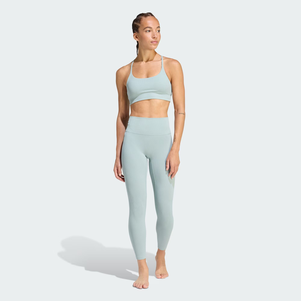 Спортивный бюстгальтер adidas All Me с легкой поддержкой из рибаны - ADIDAS
