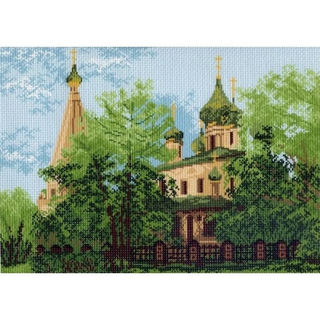 "Церковь Ильи Пророка"-0713 канва с рисунком