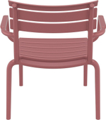 Кресло лаунж пластиковое Siesta Contract Paris Lounge, марсала