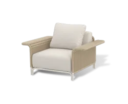 "Мальдивы" лаунж-зона из искусственного ротанга, цвет соломенный