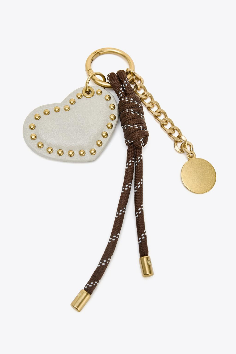 ZARA ШАРМ «СЕРДЦЕ С ШИПАМИ», ШОКОЛАДНЫЙ