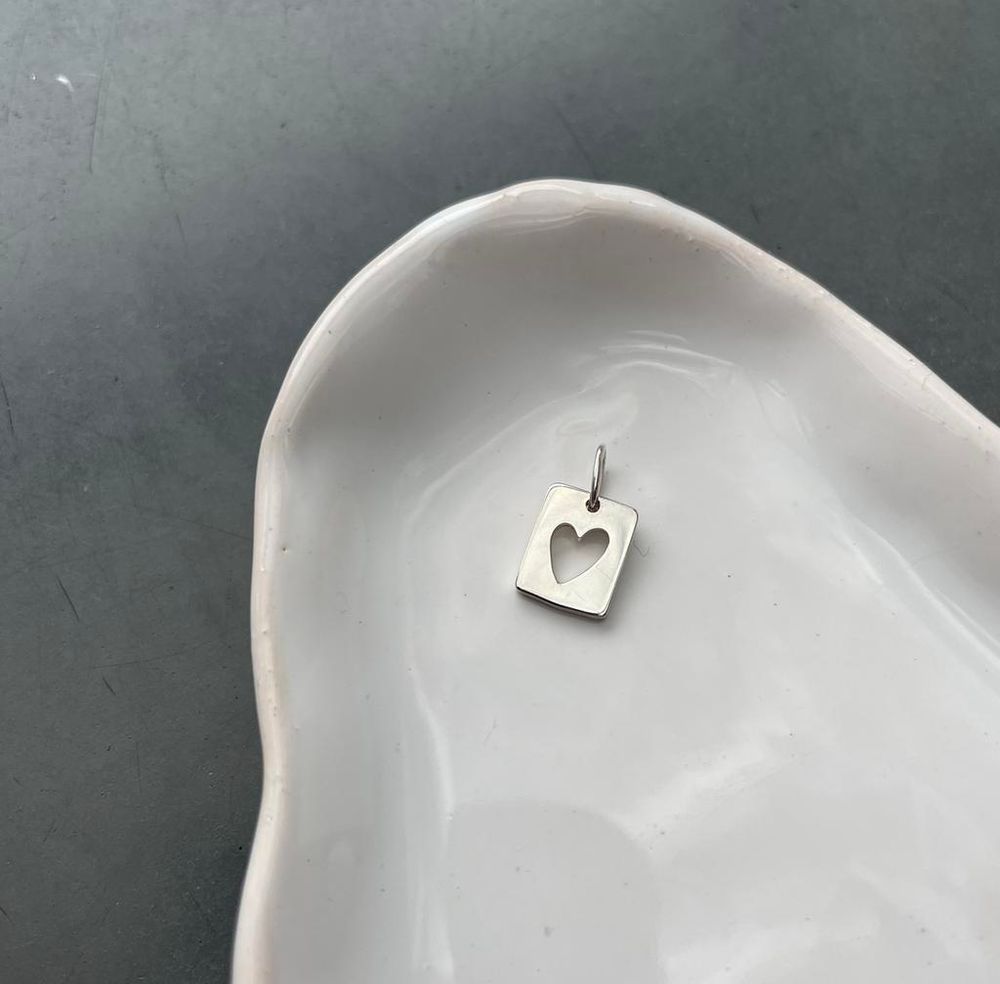 Подвес Сердечко в прямоугольнике