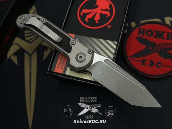 Нож Microtech LUDT T/E Gen III 1136-10APNC Natural Clear Apocalyptic Standard - рукоять алюминий, клинок М390МК