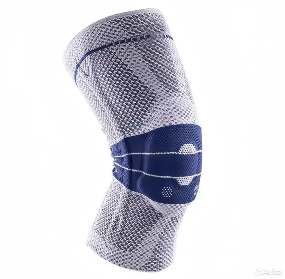 Бандаж коленный с силиконовым пателлярным кольцом титан OL-BK05