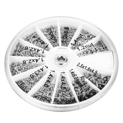 Винты, гайки из нержавеющей стали,12 видов стилей 600 шт.