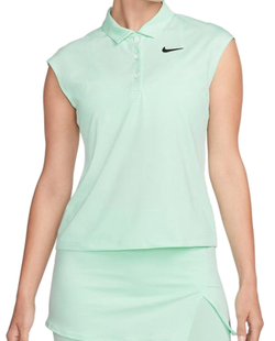 Женское поло Nike Court Dri-Fit Victory Polo - mint foam/black