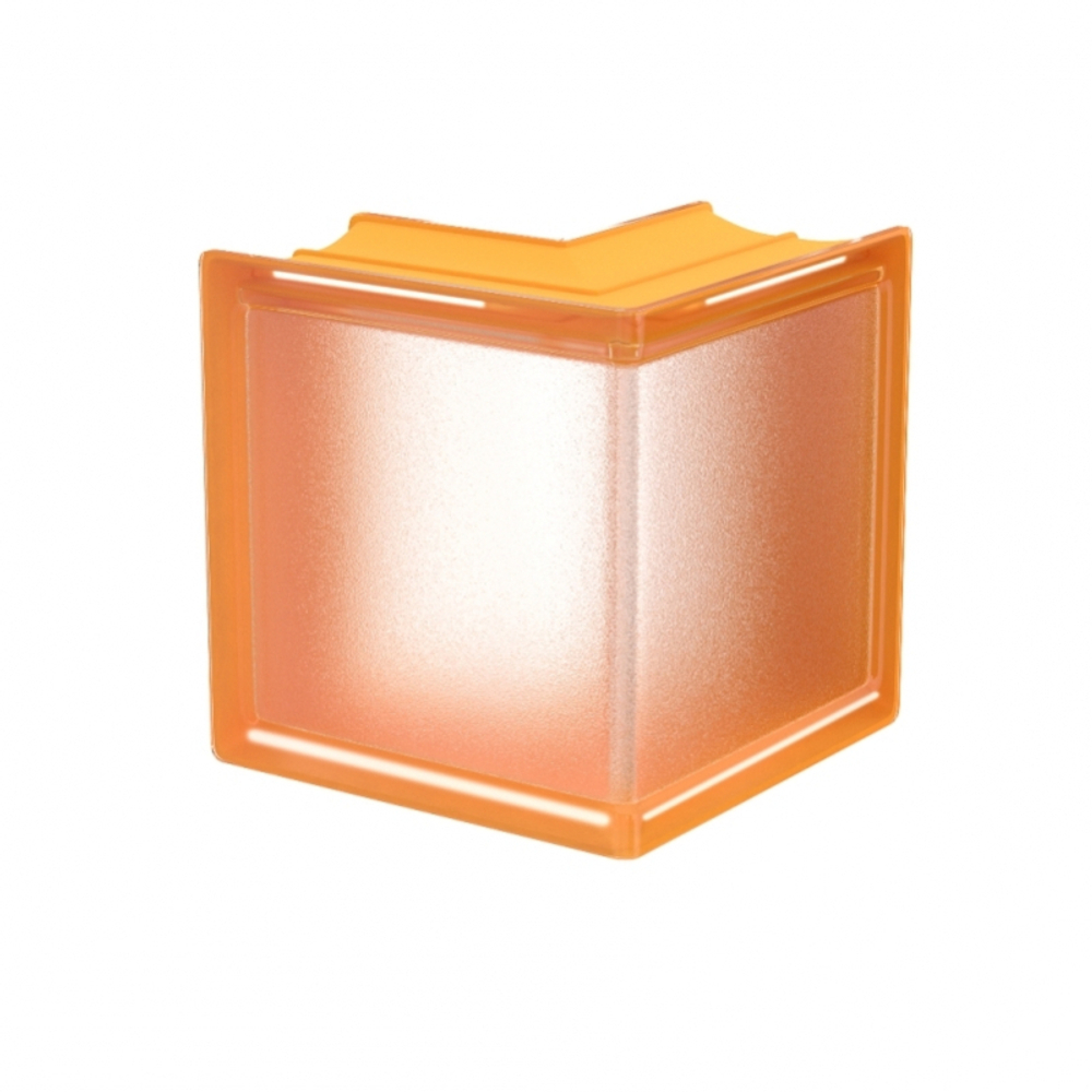 Угловой стеклоблок желтый Mini Classic
