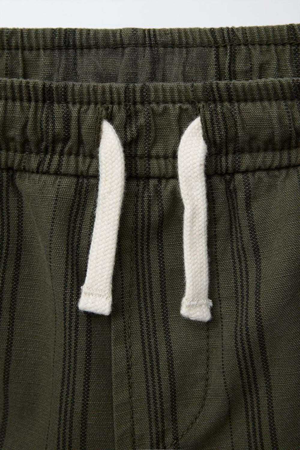 ZARA ШОРТЫ В ПОЛОСКУ, ХАКИ