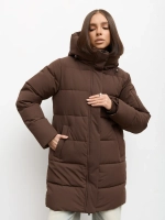 Куртка зимняя удлиненная с капюшоном