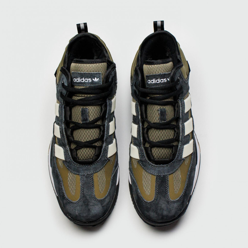 кроссовки Adidas Niteball Olive / Black / White Winter