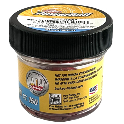 Силикон Berkley PowerBait Micro Blood Worm 150 шт мотыль мелкий