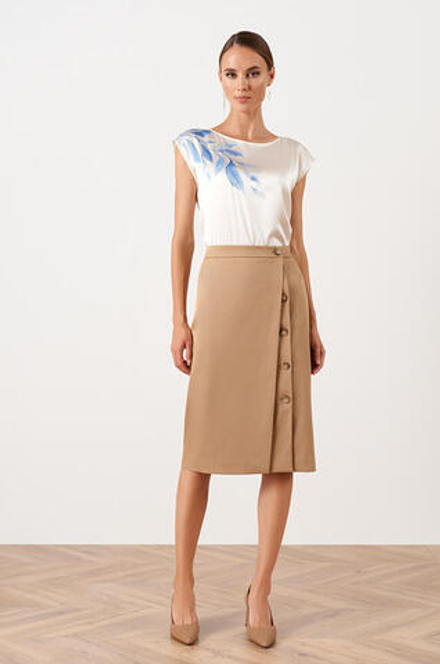 4839 Юбка женская (бежевый)
