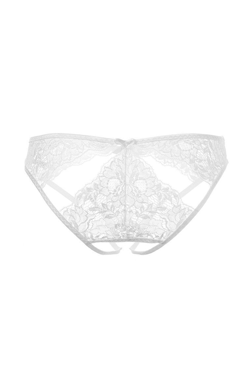 Кружевные трусики с ажурными вырезами Melissa (Размер: 50-52) (Цвет: черный)