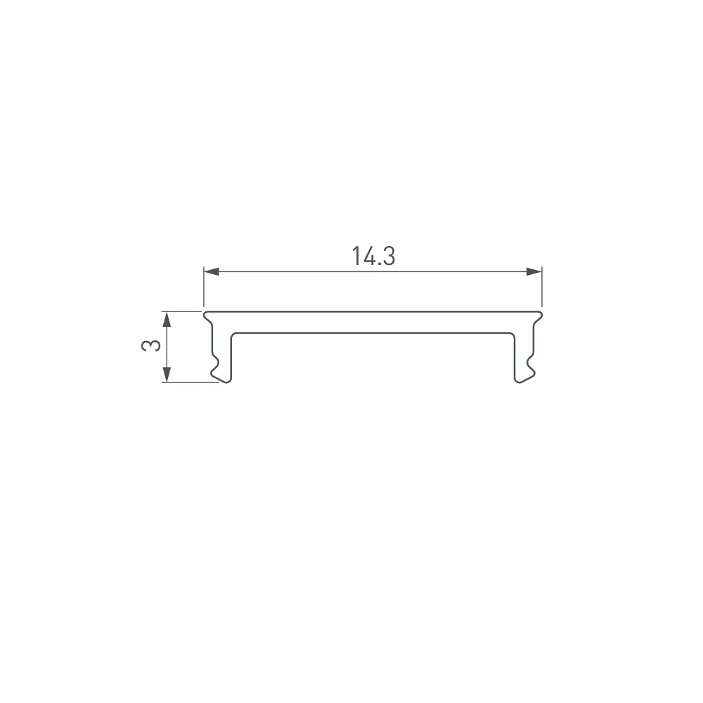 Экран SL-SLIM15-H10-W14-3000 OPAL (Arlight, Пластик) 065381