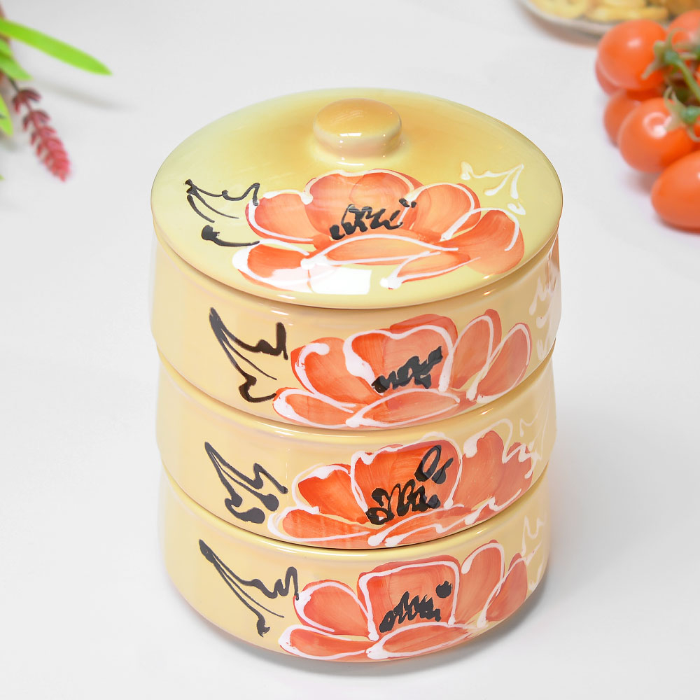 Набор для холодца 3 предмета "Малыш" Мак бежевый