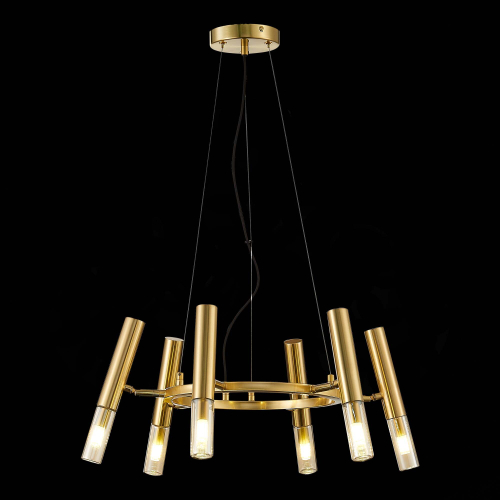 SL1236.203.06 Люстра подвесная ST-Luce Золотистый/Коньячный, Золотистый G9 6*5W