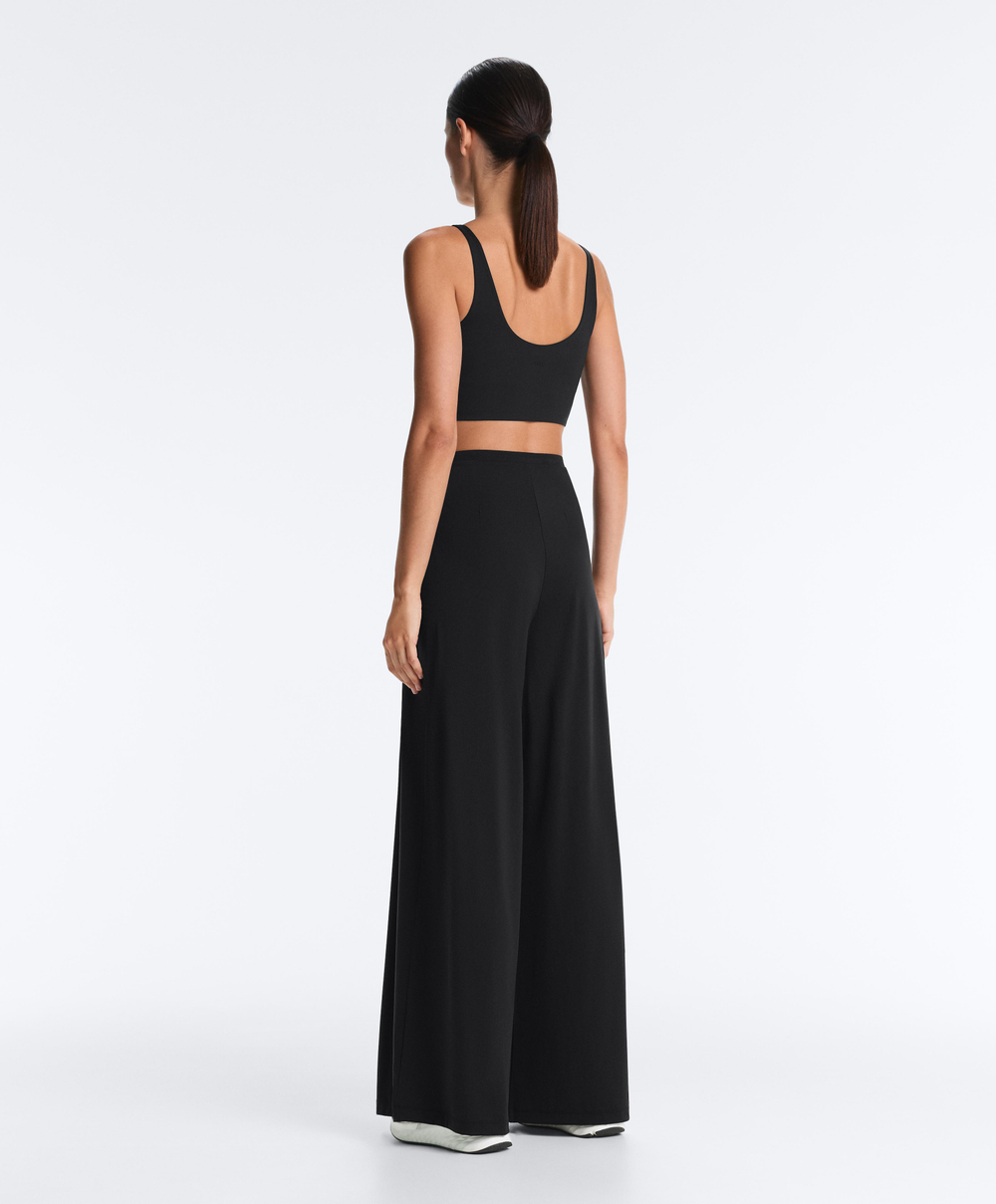 OYSHO Широкие брюки Light Touch, черный