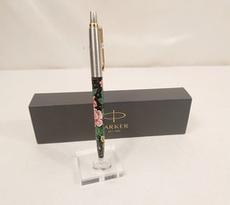 Ручка "Цветы" с ручной росписью Палех