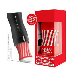 Набор Tenga Vacuum Gyro Roller 3s: Мастурбатор и устройство для вращения и создания вакуума