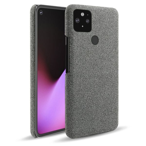 Тканевый чехол Coque Fabric Case для Google Pixel 4a 5G 6.2" (Серый)
