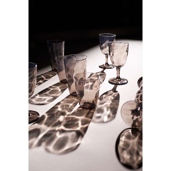 Набор бокалов для вина hollow, 430 мл, серо-коричневый, 4 шт.